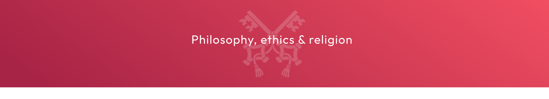 Philosophy ethics and religion